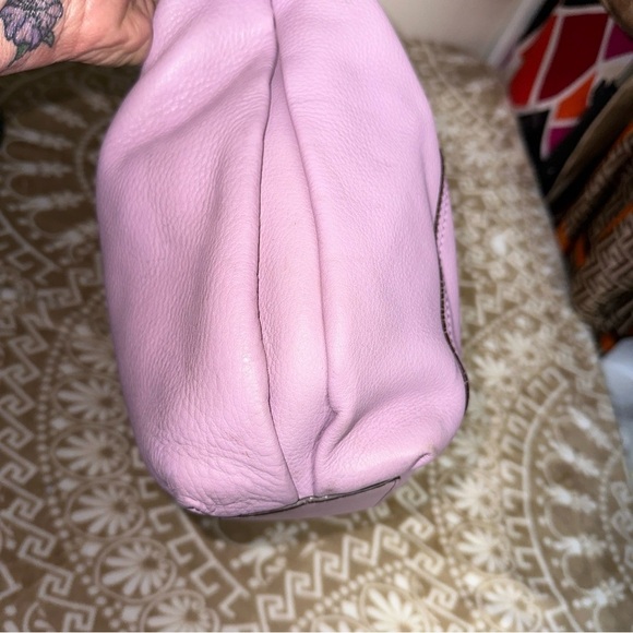 COACH Penelope Purple Pebbled Leather Medium Hobo Handbag F14680 - Picture 5 of 13